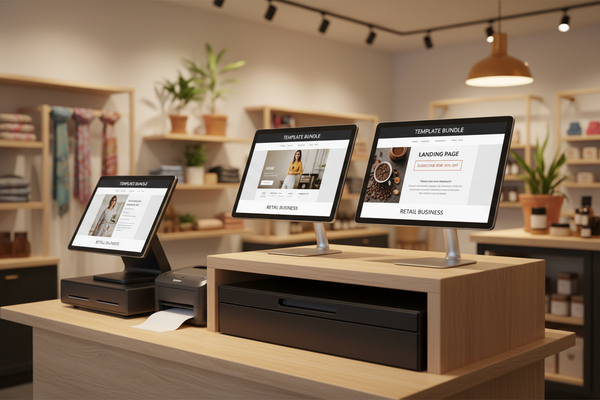 [RECOMMENDED FOR RETAIL BUSINESSES] Buy Business Homepage Template and Landing Page Template together, get setup for free!